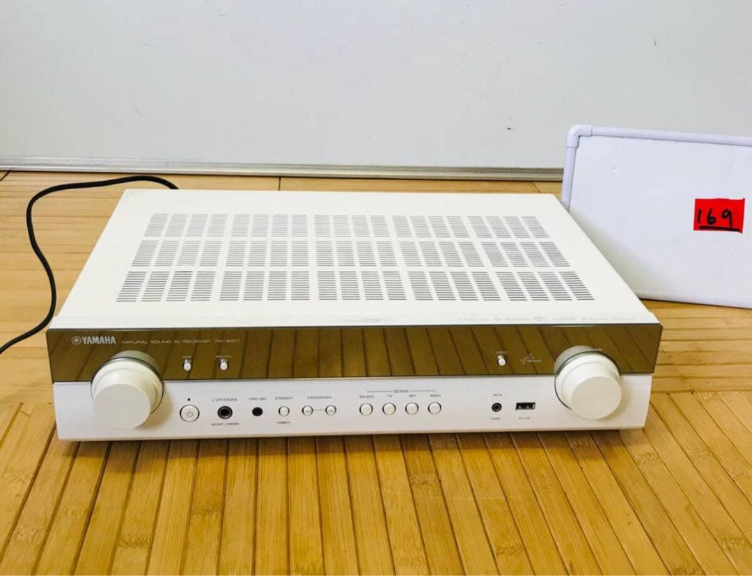 YAMAHA RX-S601 5.1chAVレシーバー (ホワイト）電源確認済み