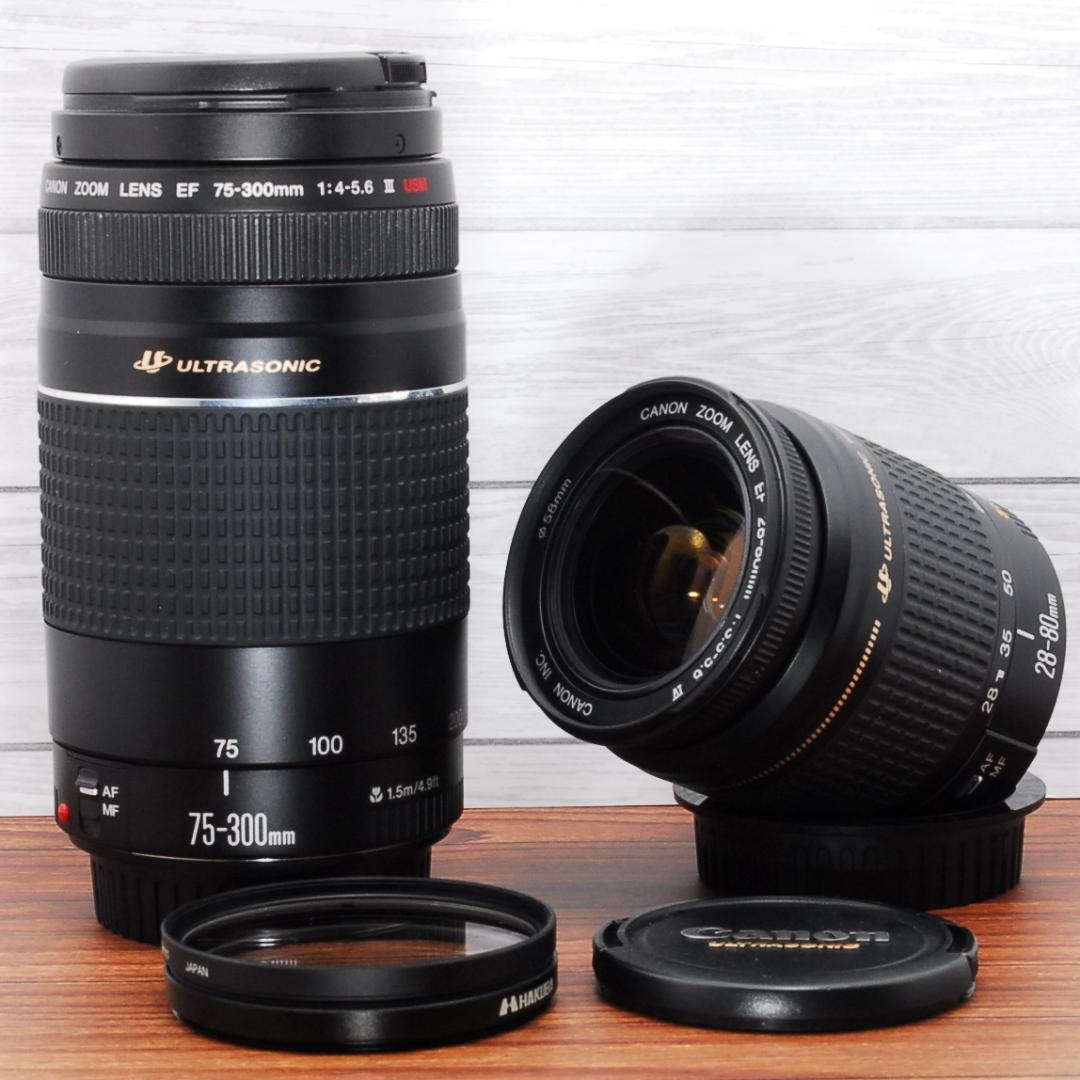 Canon EFレンズセット 35-80mm Ⅳ / 75-300mm USM
