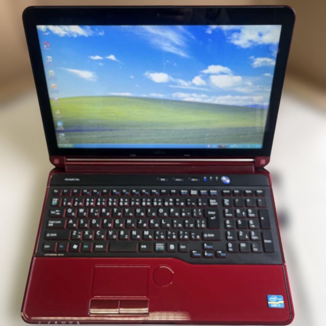 ☆格安美品☆WindowsXP☆富士通15.6インチ大画面第2世代i7ノートPC