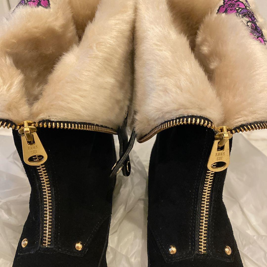 【ANNA SUI】 アナスイ未使用 ロングショート2way ブーツ23.5cm