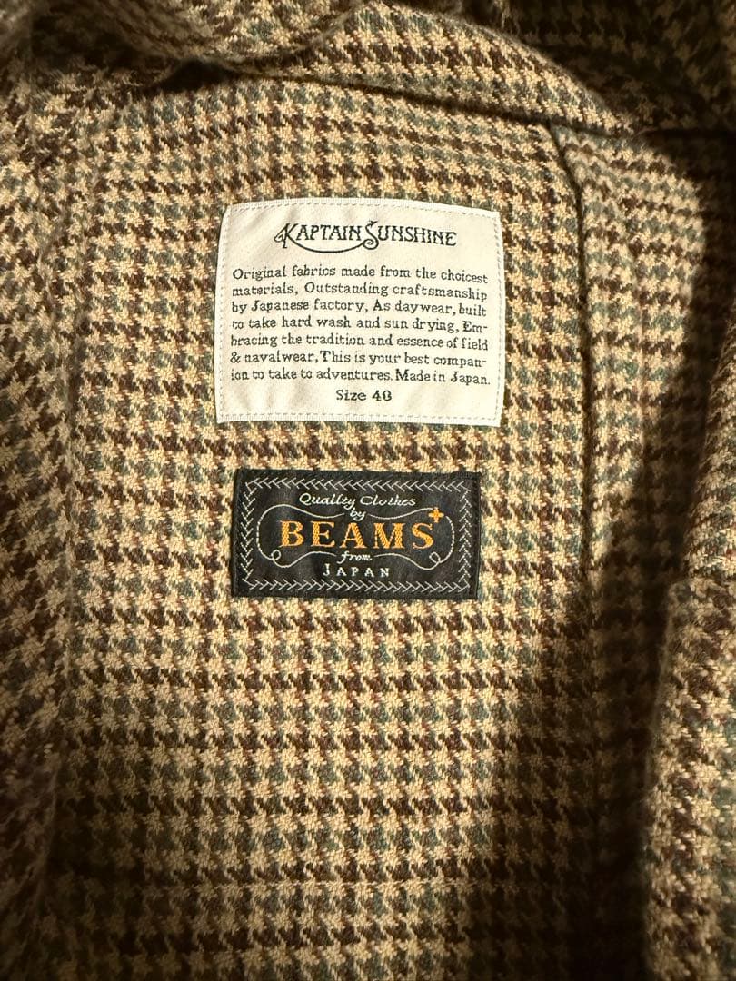 【美品】KAPTAIN SUNSHINE×BEAMS PLUS 別注 シャツ40