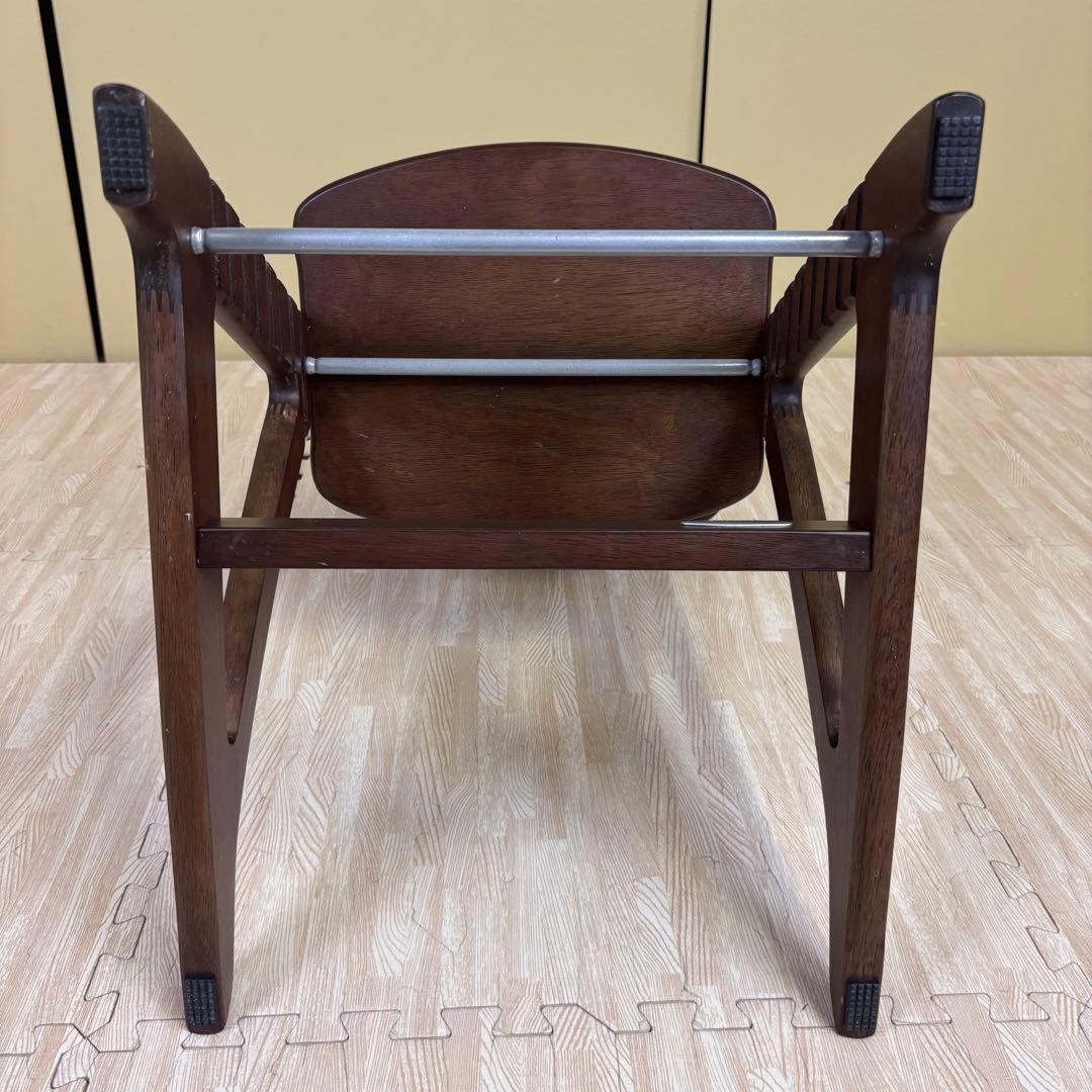 除菌清掃済☆綺麗☆　大和屋　すくすくチェアスリムプラス　ガード付　ダークブラウン