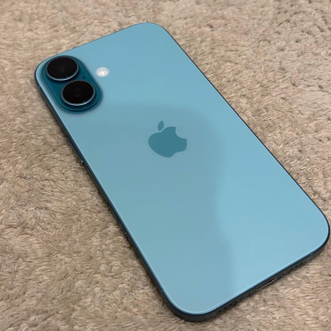 iPhone16 SIMフリー 256G ティール 純正付