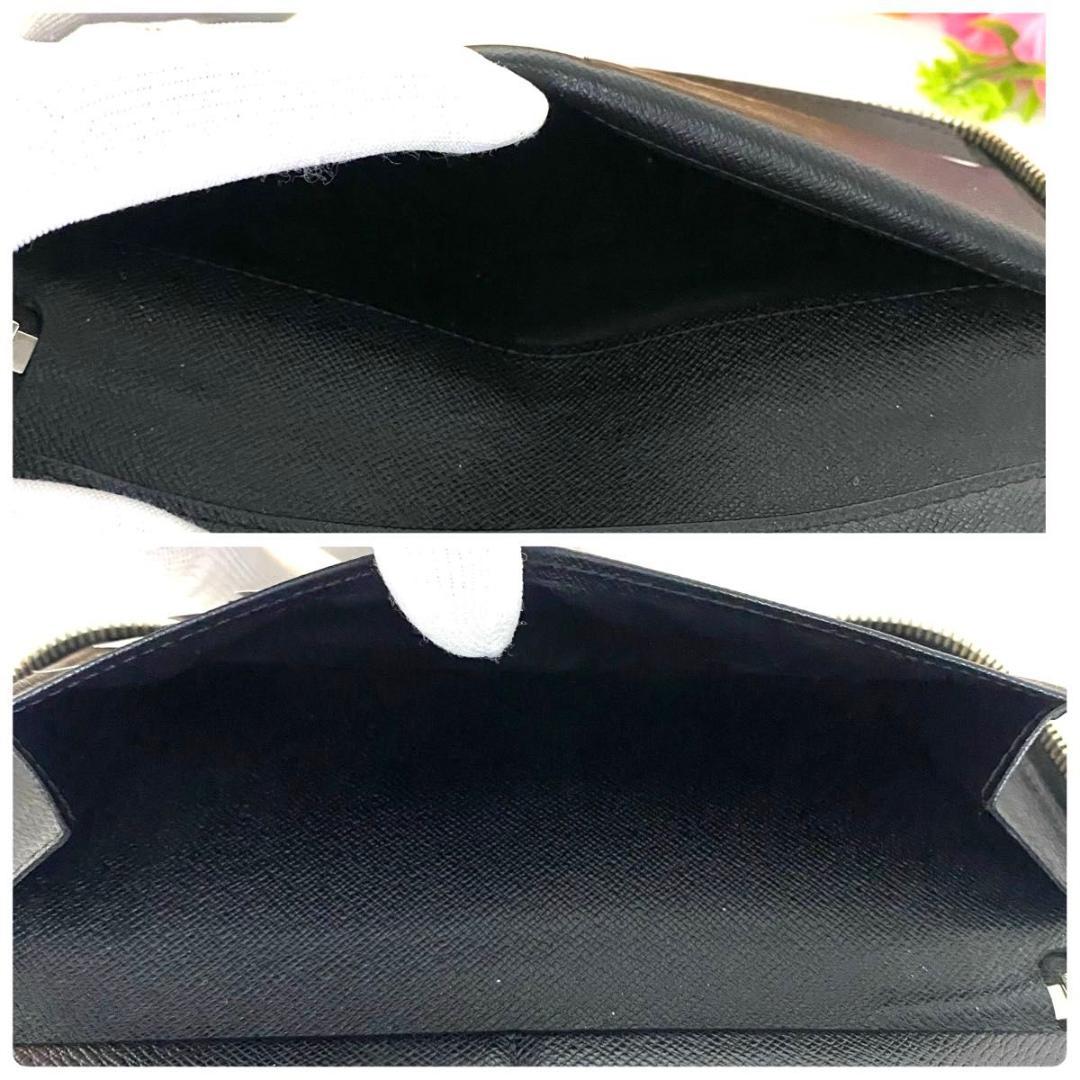 ルイ ヴィトン◎ダミエ グラフィット ラウンドファスナー 長財布 ブラック