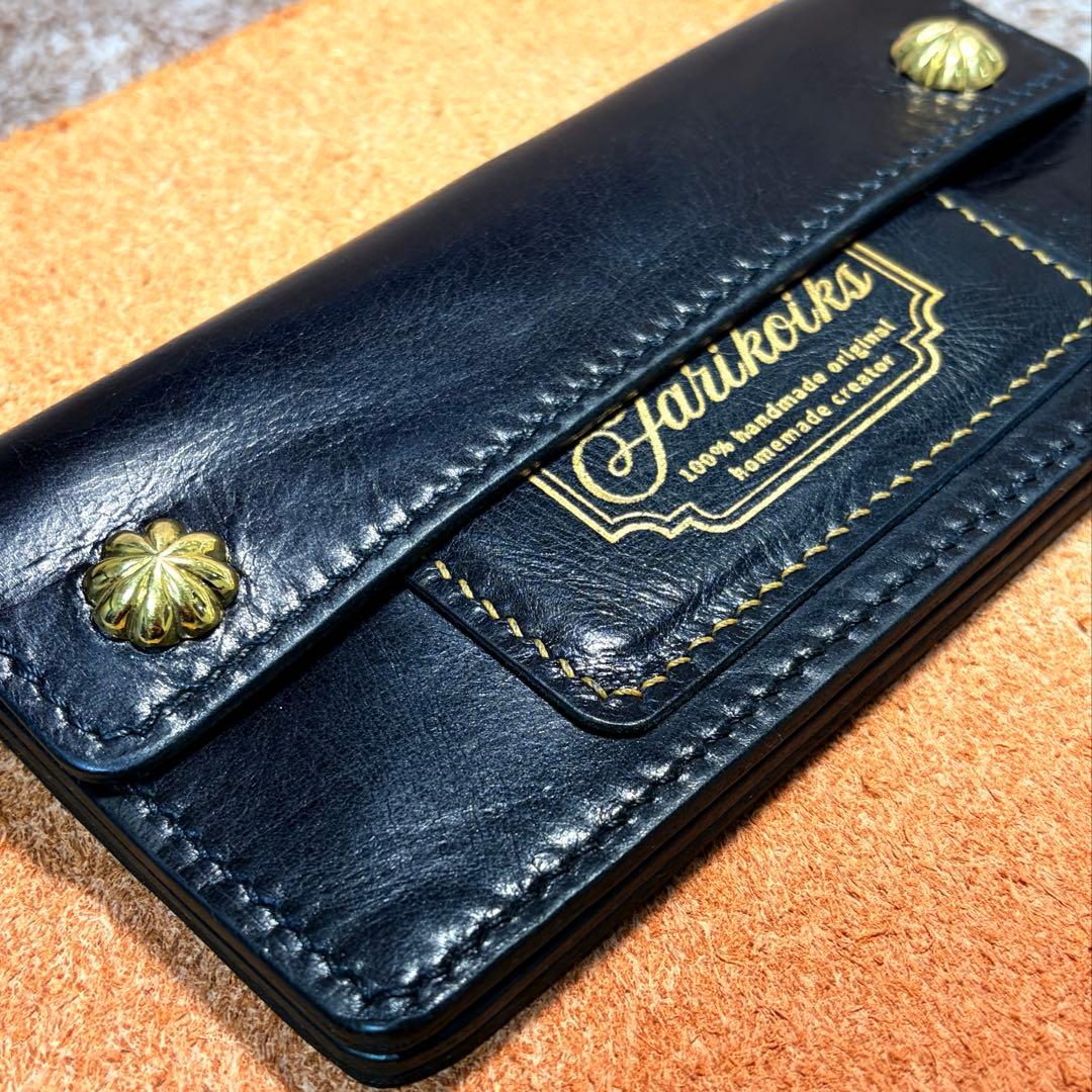 トラッカーウォレットロング3層.アポロ.スムース革