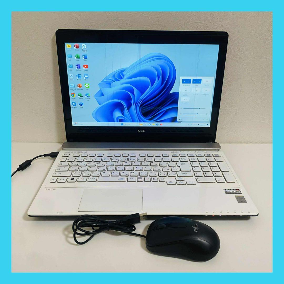 Y954 NECノートパソコン i7メモリ8G高速SSD Windows11