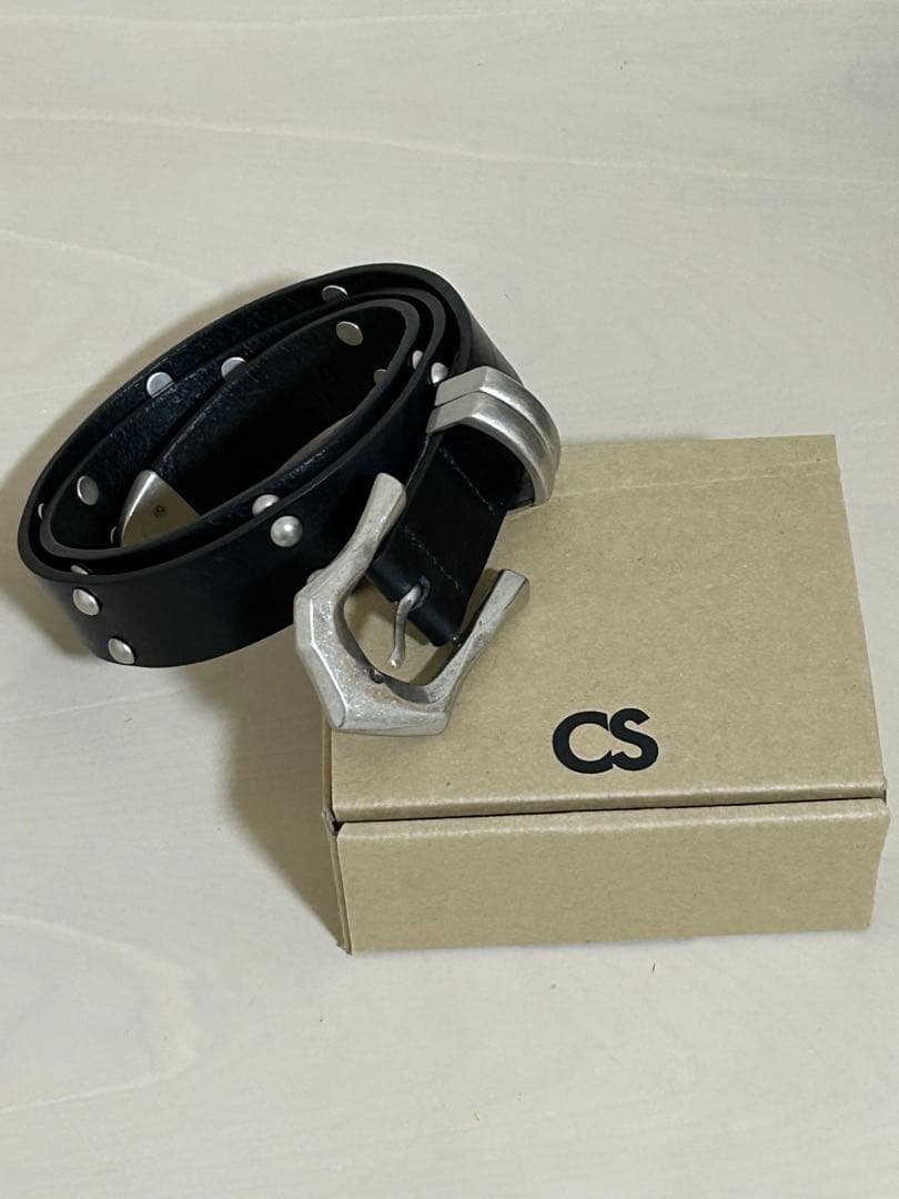 CS ブラック レザーベルト