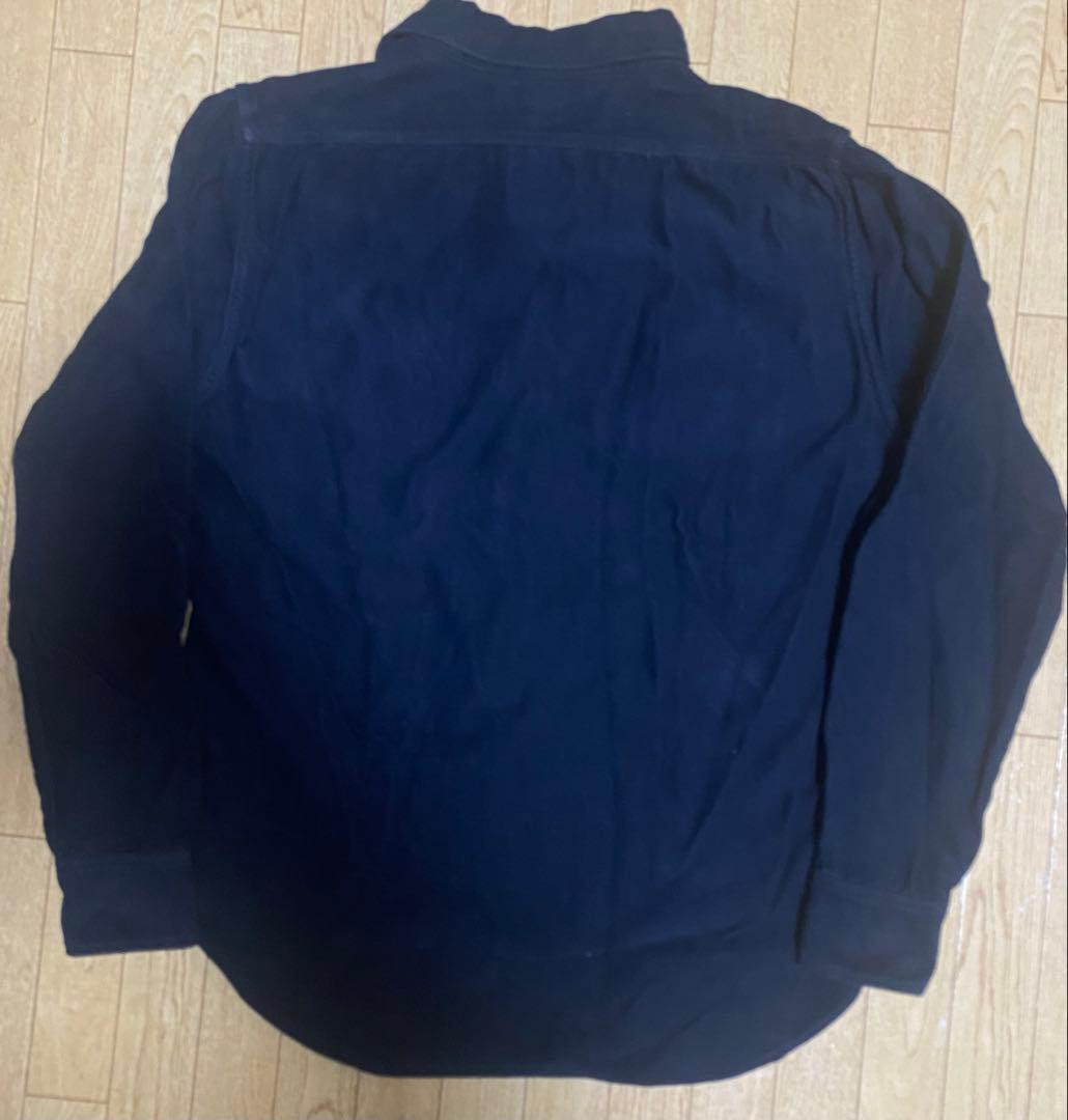 フリーホイーラーズ DECK SHIRT サイズ17 ネイビー フランネル 美品