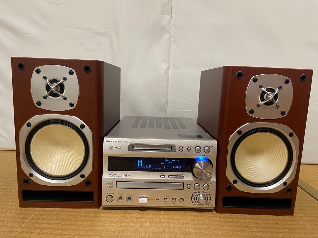 ONKYO ミニコンポ　FR-N7FX CD・MD・USB 動作確認済み　美品