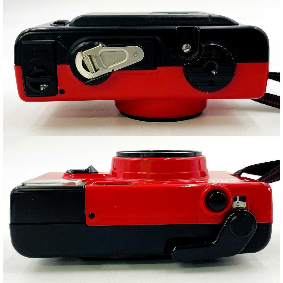 【完動品】Konica EFJ AUTO DATEレッドコンパクトフィルムカメラ
