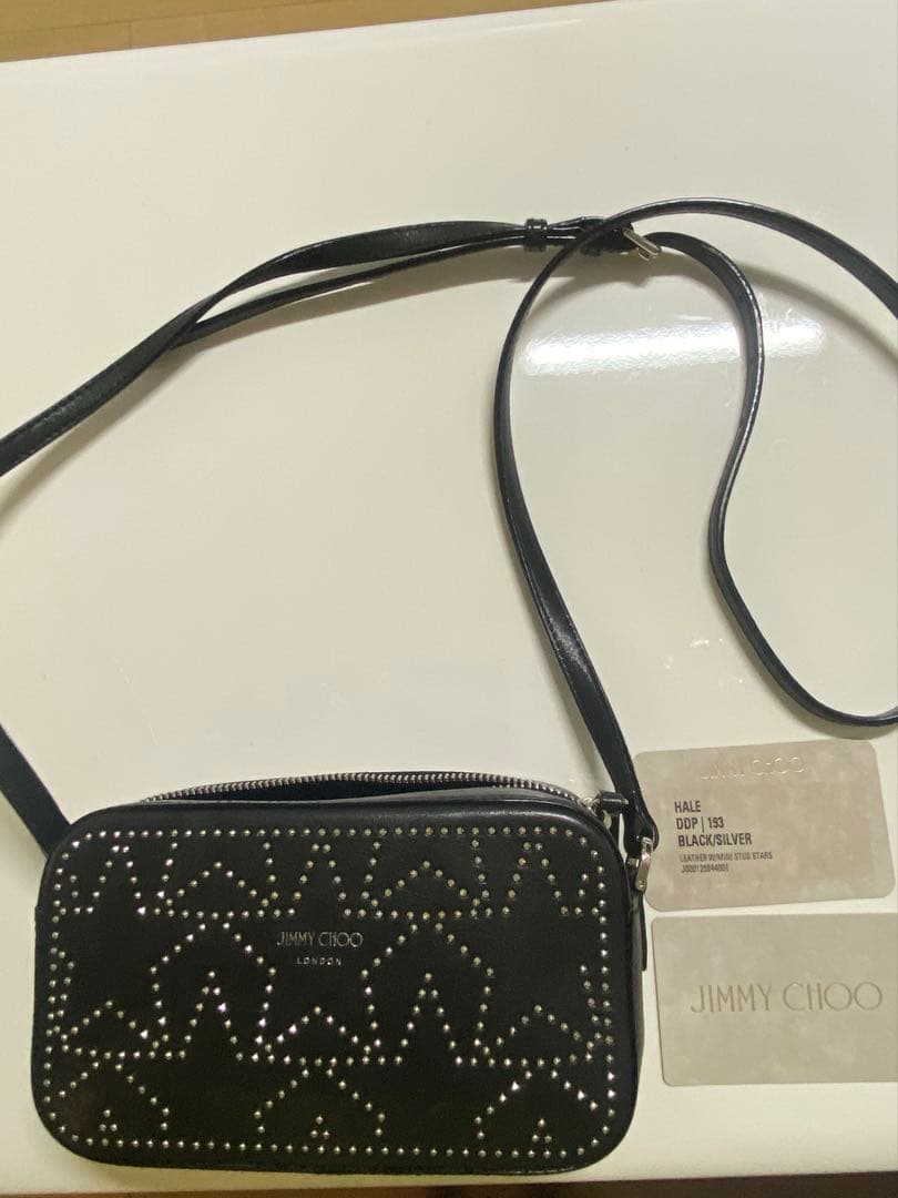 JIMMY CHOO スタッズミニショルダーバッグ