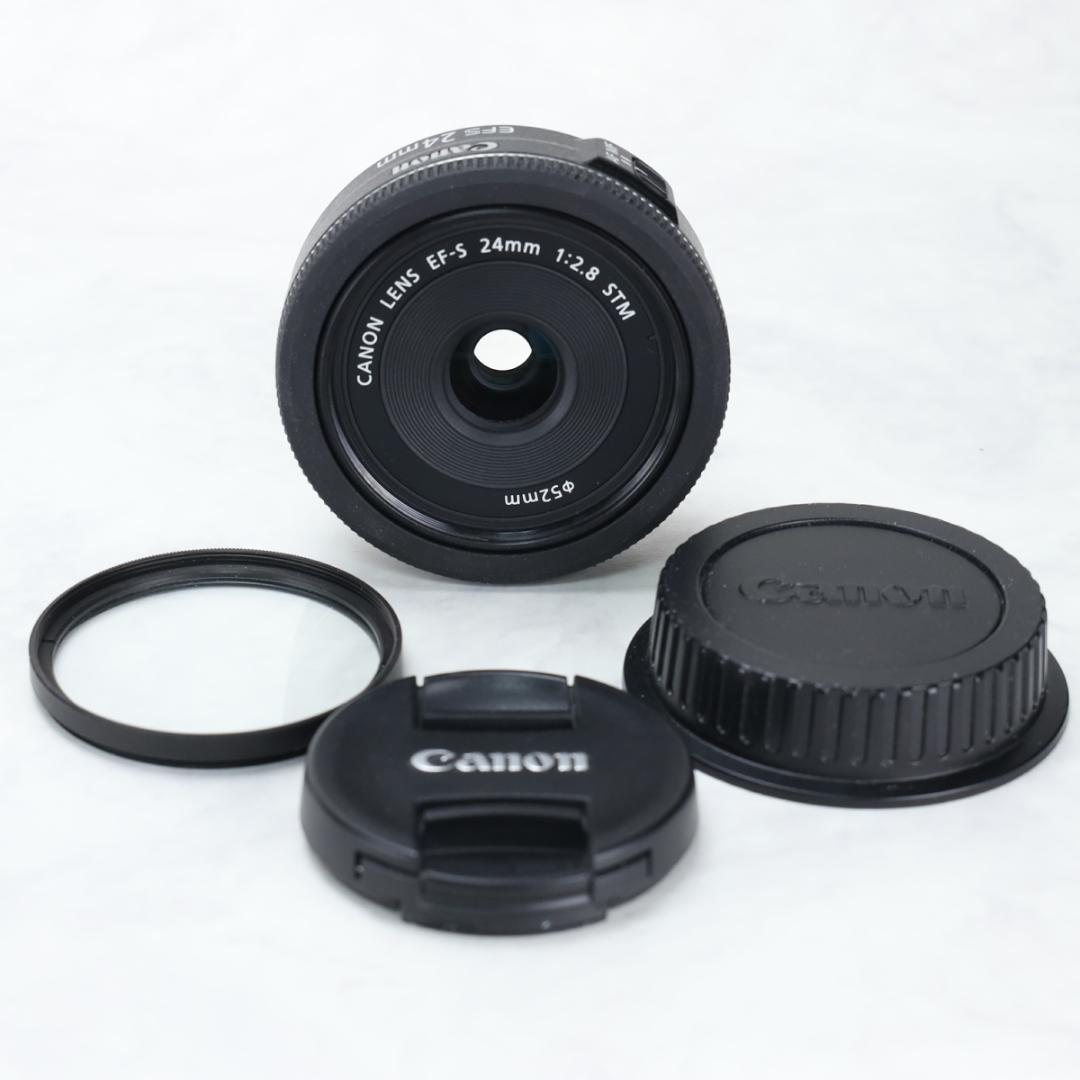 Canon キヤノン EF-S 24mm F2.8 STM UVフィルター付