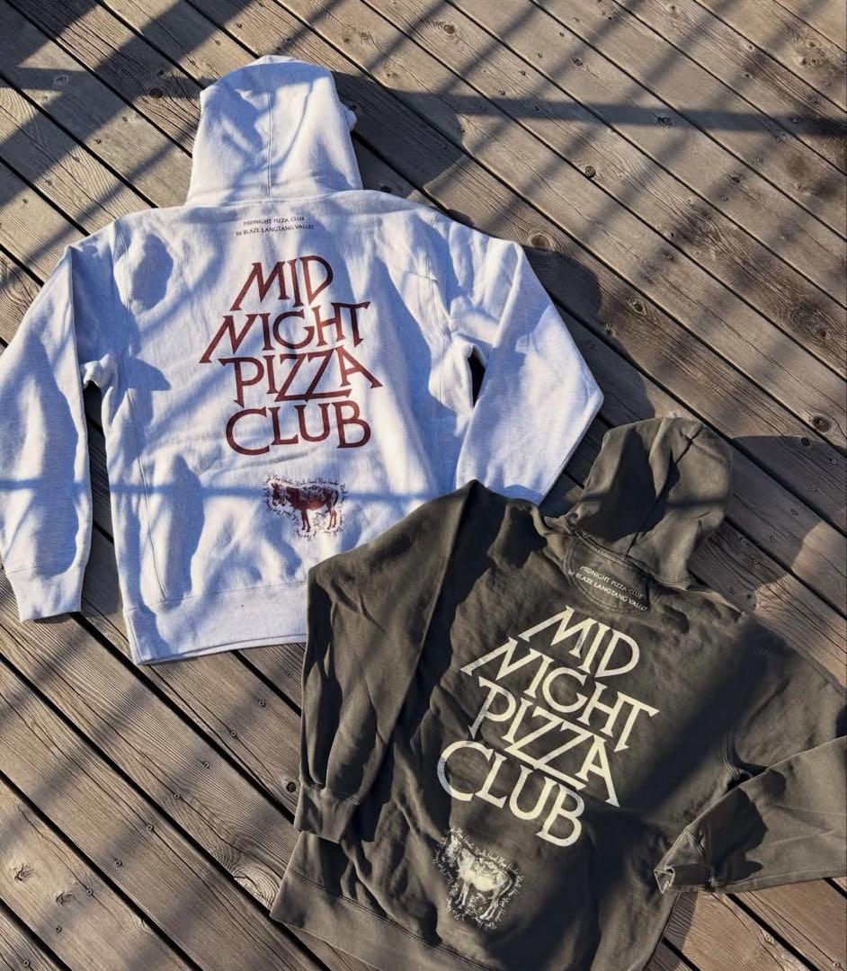 MIDNIGHT PIZZA CLUB パーカー ブラック M