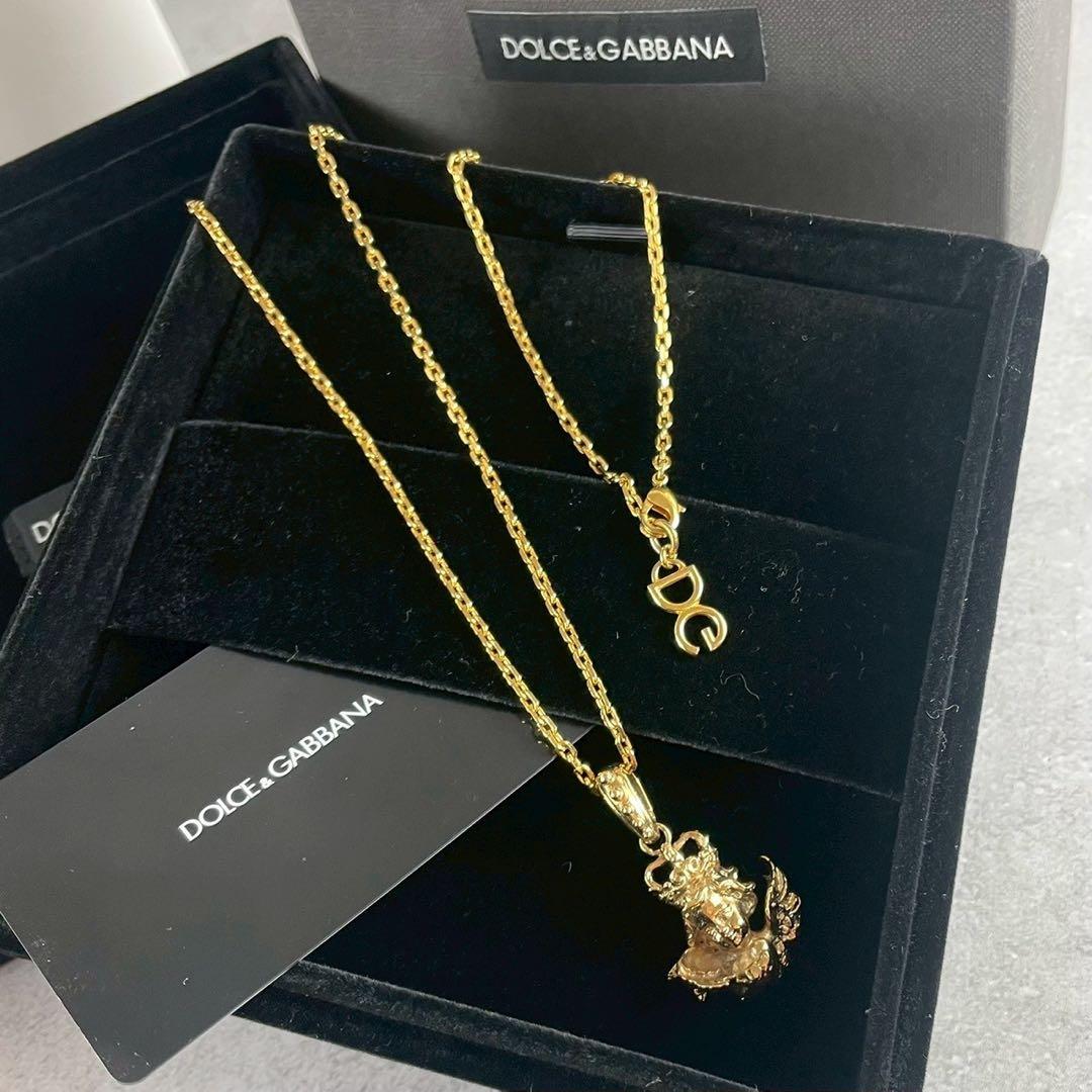 専用✨ DOLCE&GABBANA ネックレス エンジェル ゴールド 付属品完備