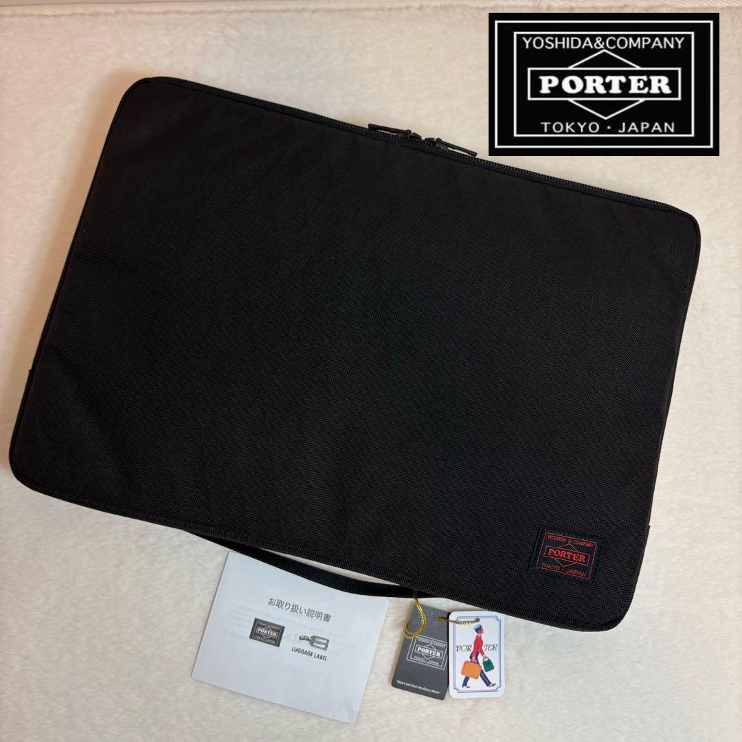 【極美品】　ポーター　PORTER　タブレット　ノートPCケース　赤タグ