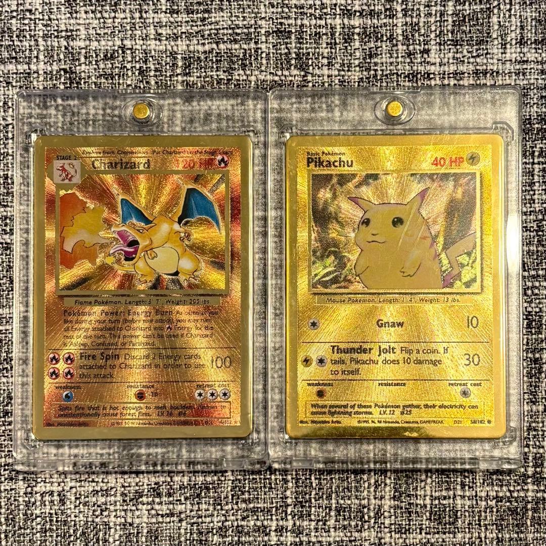 【海外版】ポケモン 25th メタルカード ピカチュウ & リザードン