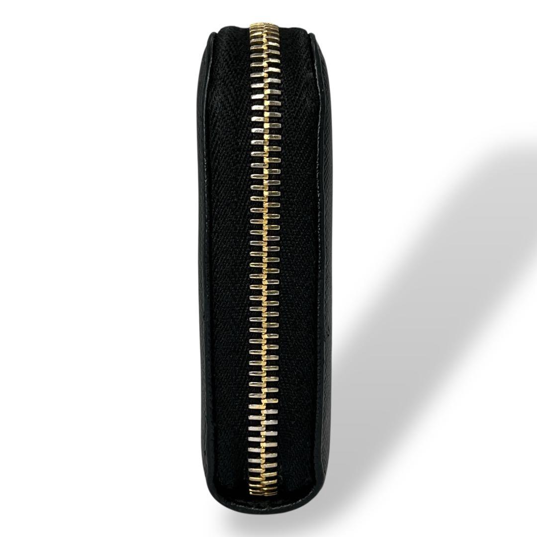 PRADA プラダ　長財布　ゴールドロゴ　ロングウォレット　黒　サフィアーノ