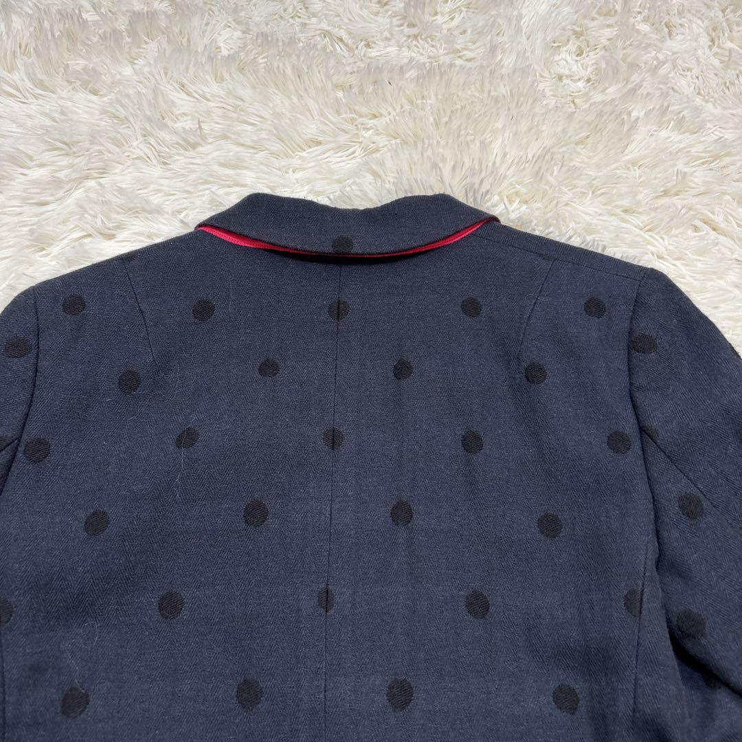 ピーエスポールスミス　セットアップ　ドット　ネイビー　裏地派手　40-42　L