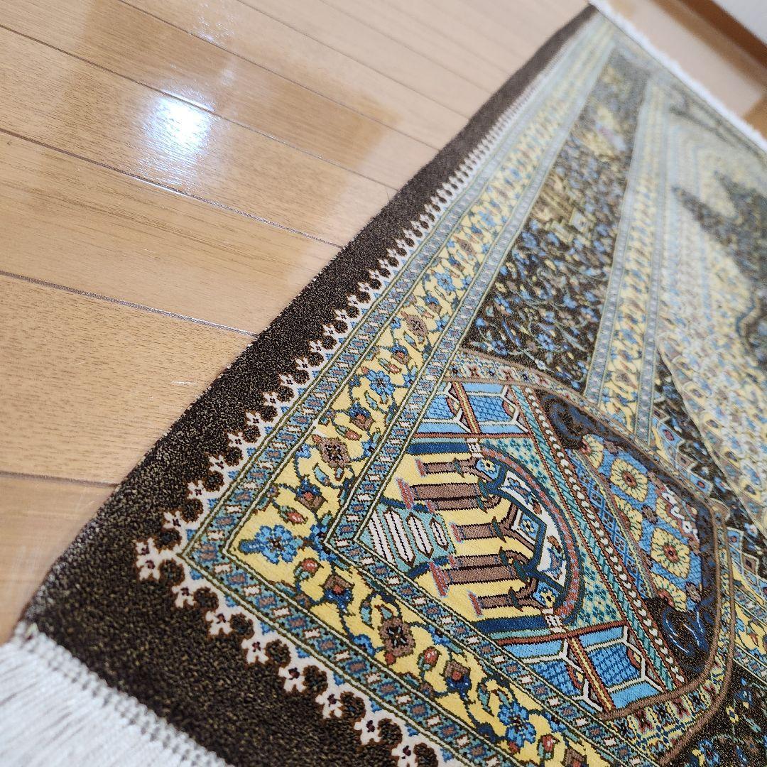 【ジャムシディ工房】クム産 オールシルク ペルシャ絨毯