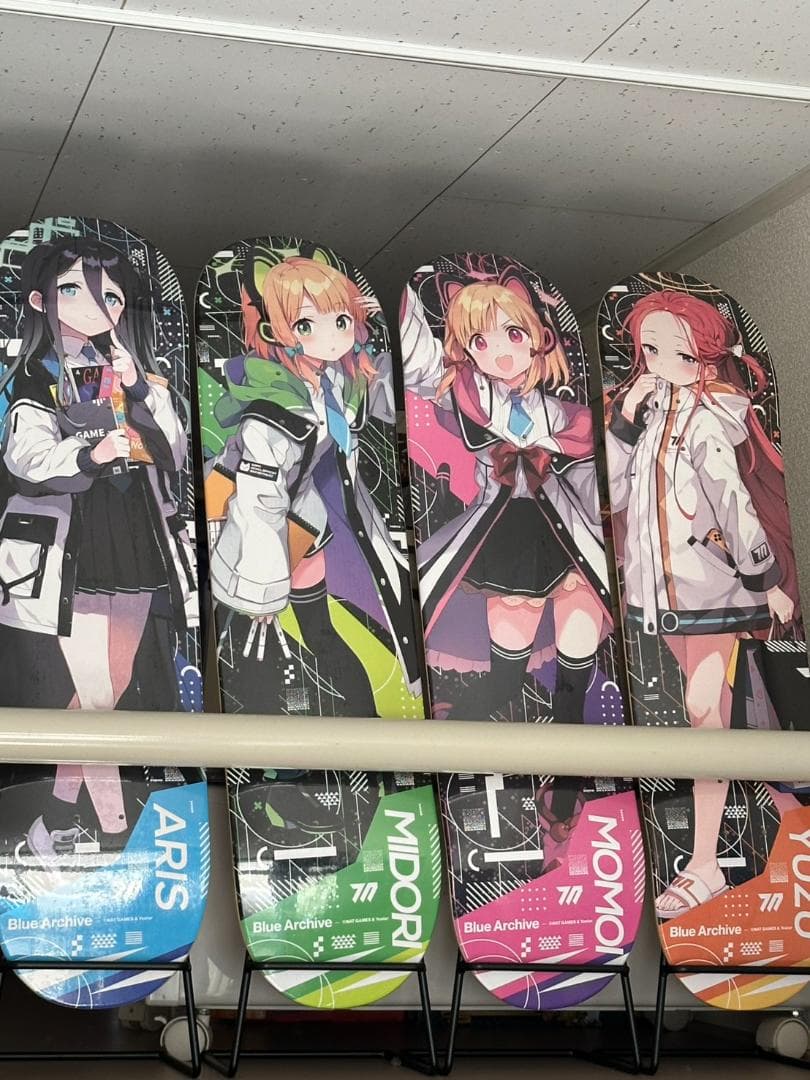 【新品】ブルーアーカイブ スケボー ユズ アリス モモイ ミドリ【受注生産商品】