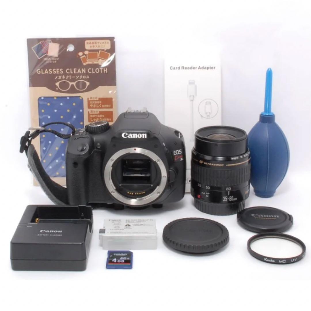 持ちやすいハンドストラップ付き⭐️Canon EOS Kiss X4⭐️簡単操作