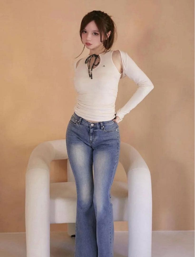 トップス andmary Hannah check tops