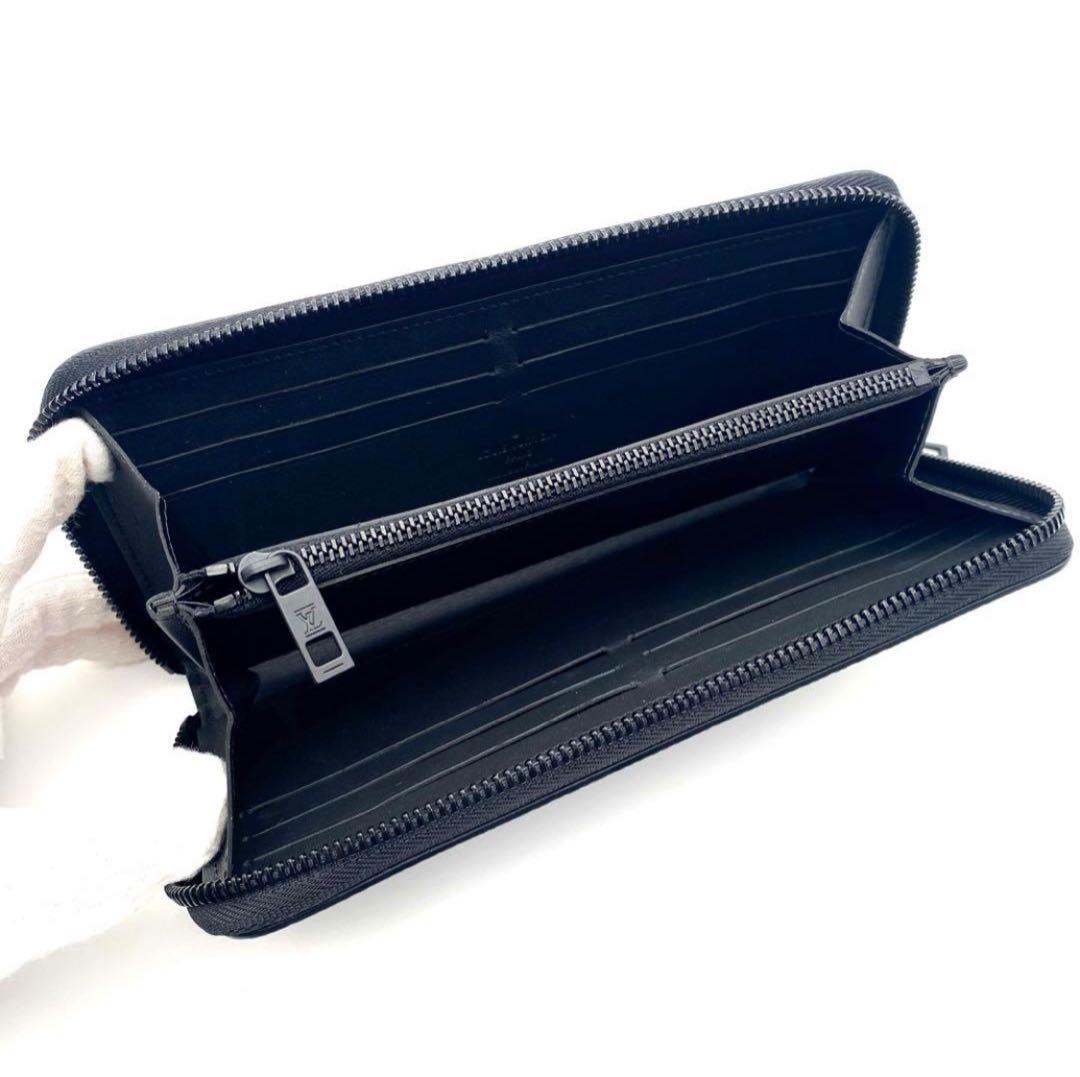 ルイヴィトン アエログラム ジッピーウォレット ホリゾンタル 長財布 黒