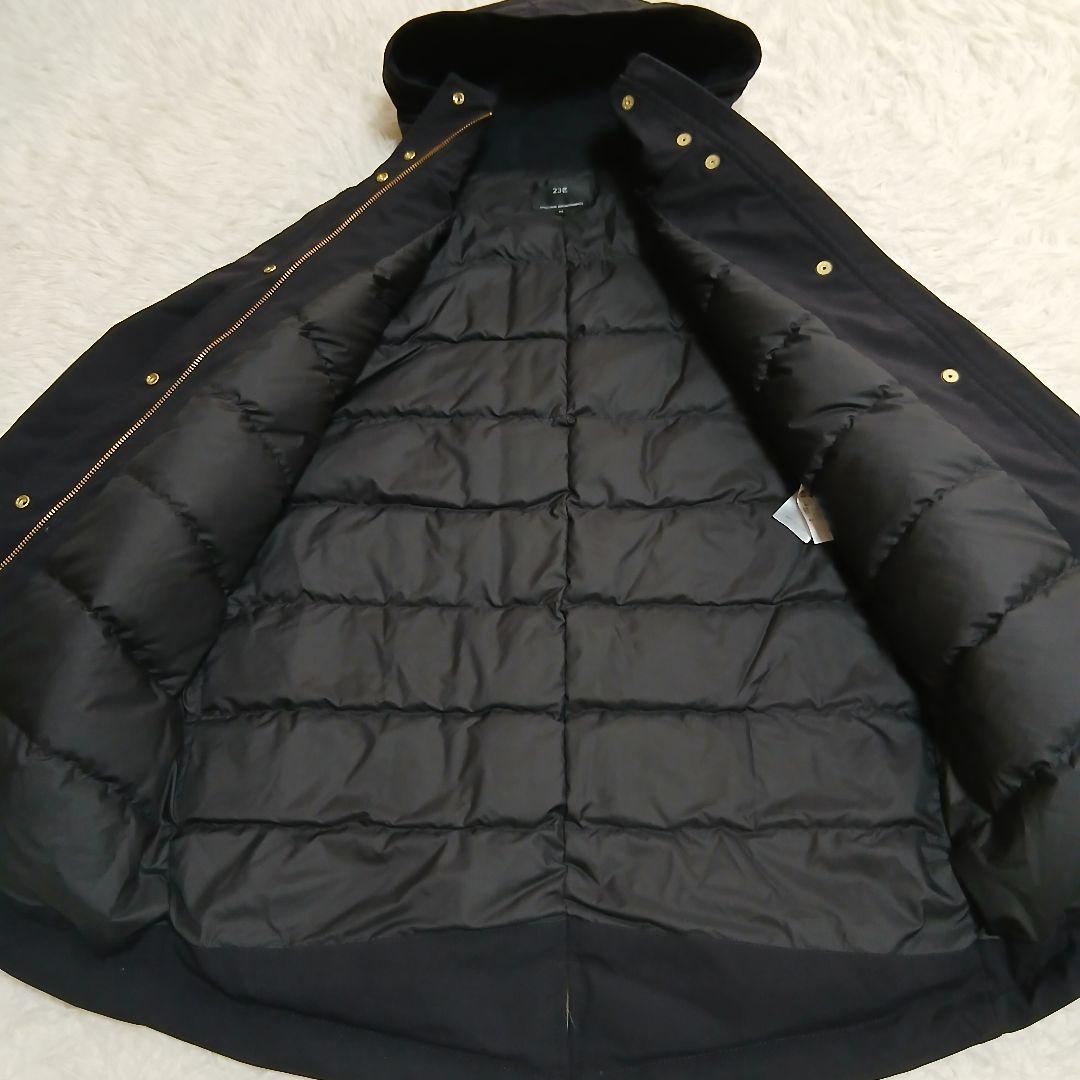 【23区】23AW　ミリタリーダウンコート　ブラック　小さいサイズ34