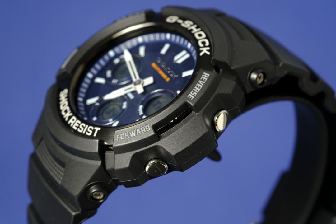 【良品】CASIO G-SHOCK AWG-M100SB ネイビー(263)