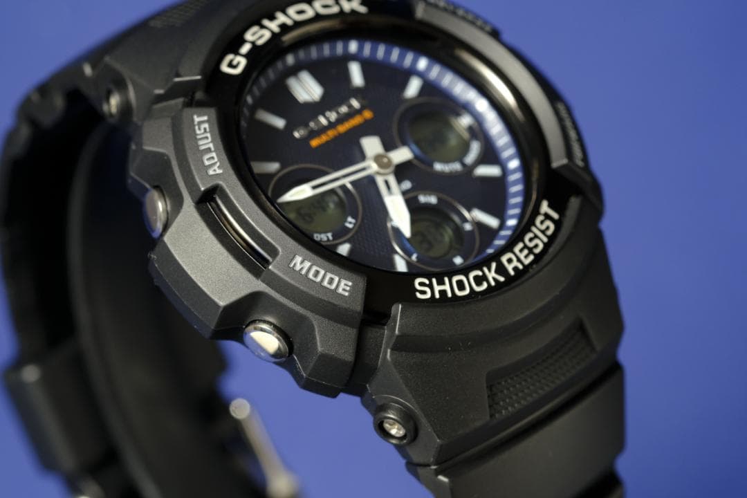 【良品】CASIO G-SHOCK AWG-M100SB ネイビー(263)