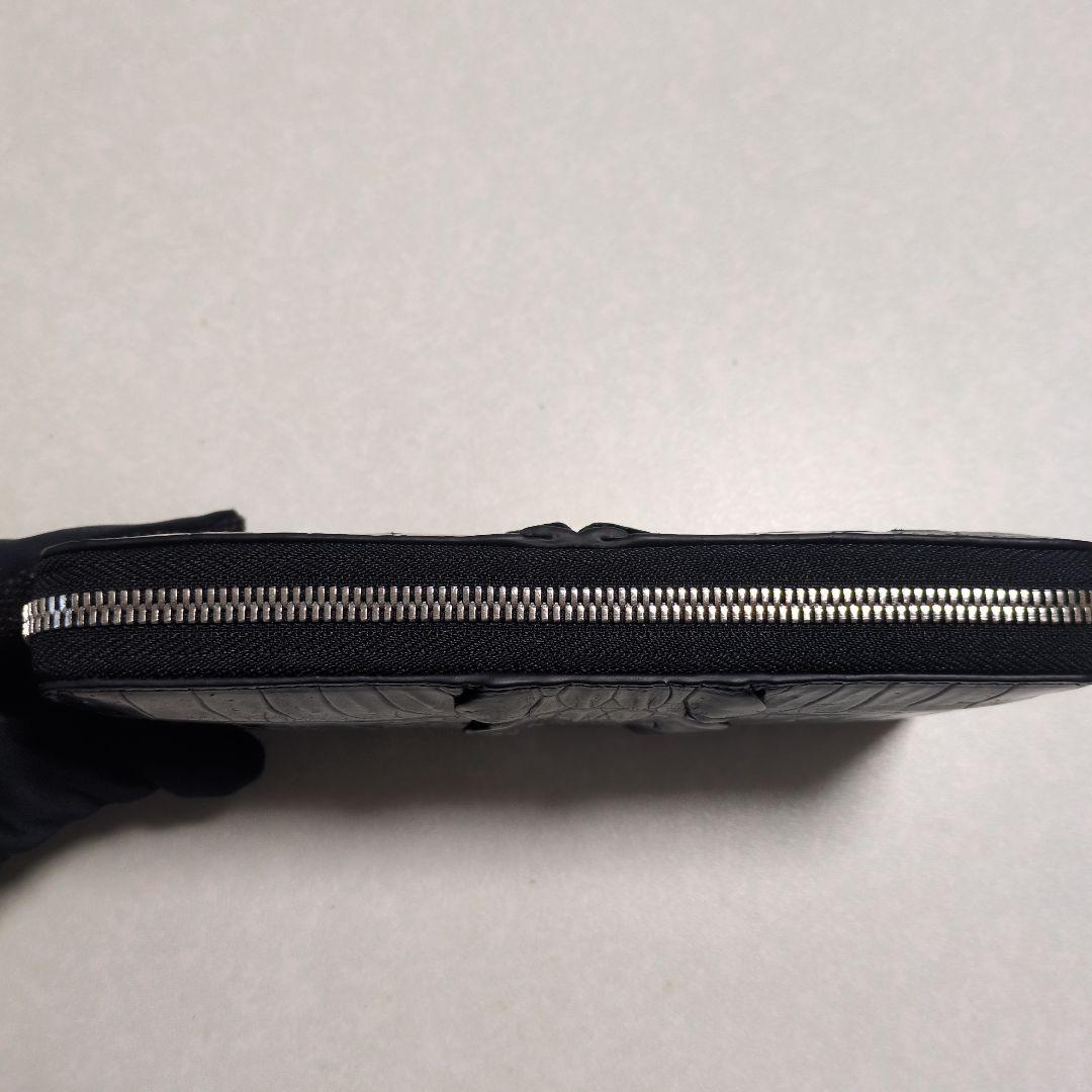 新品　CROCODILE クロコダイルレザー 長財布 ブラック