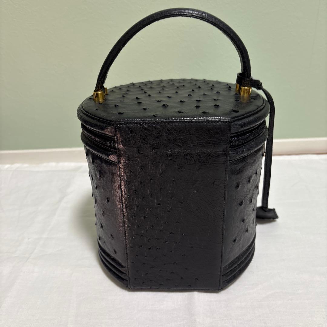 オーストリッチ　バニティバッグ　レディース　ハンドバッグ　トートバッグ