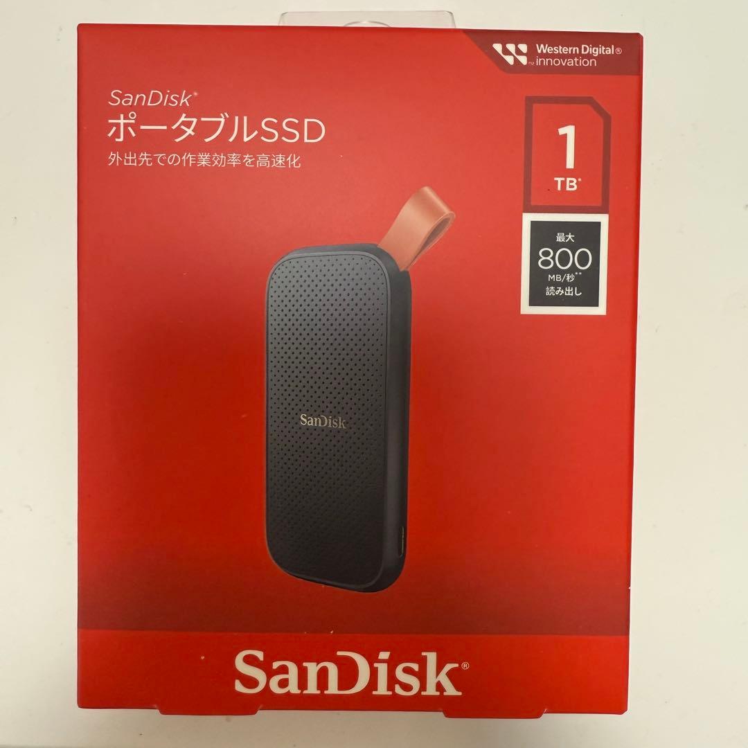 San Disk ポータブルSSD 1TB SDSSDE30