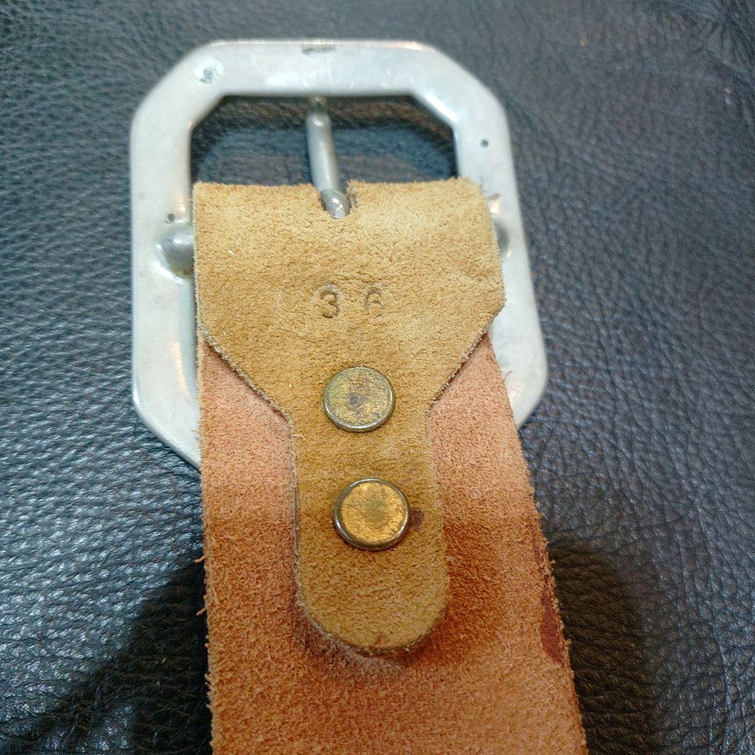 アメリカ製　ブラウンスエードスタッズベルト　36