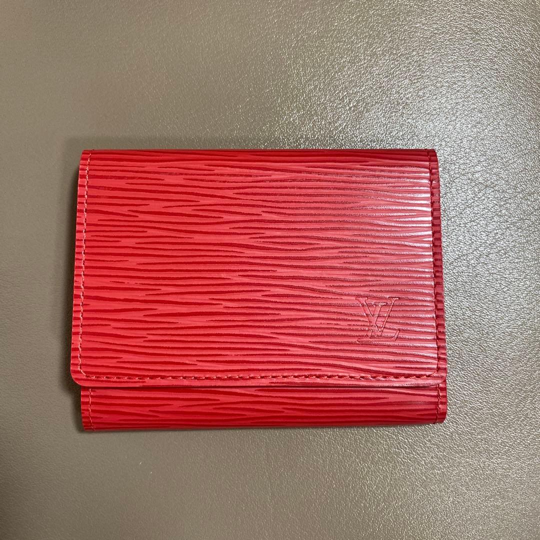 美品⭐︎Louis Vuitton エピレザー 名刺入れ 赤