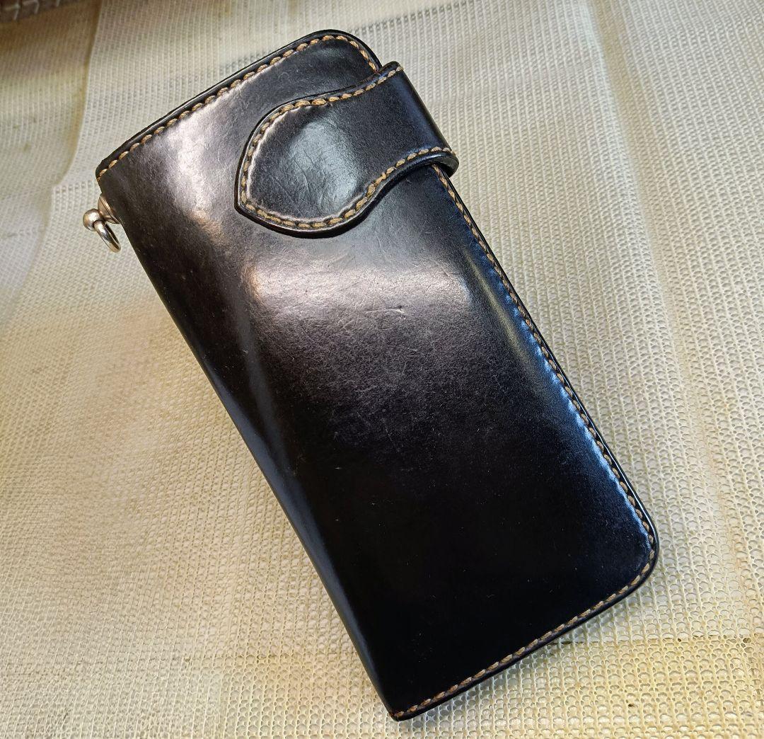 FUNNY コードバン ライダースウォレット バイカーズウォレット 長財布 本革