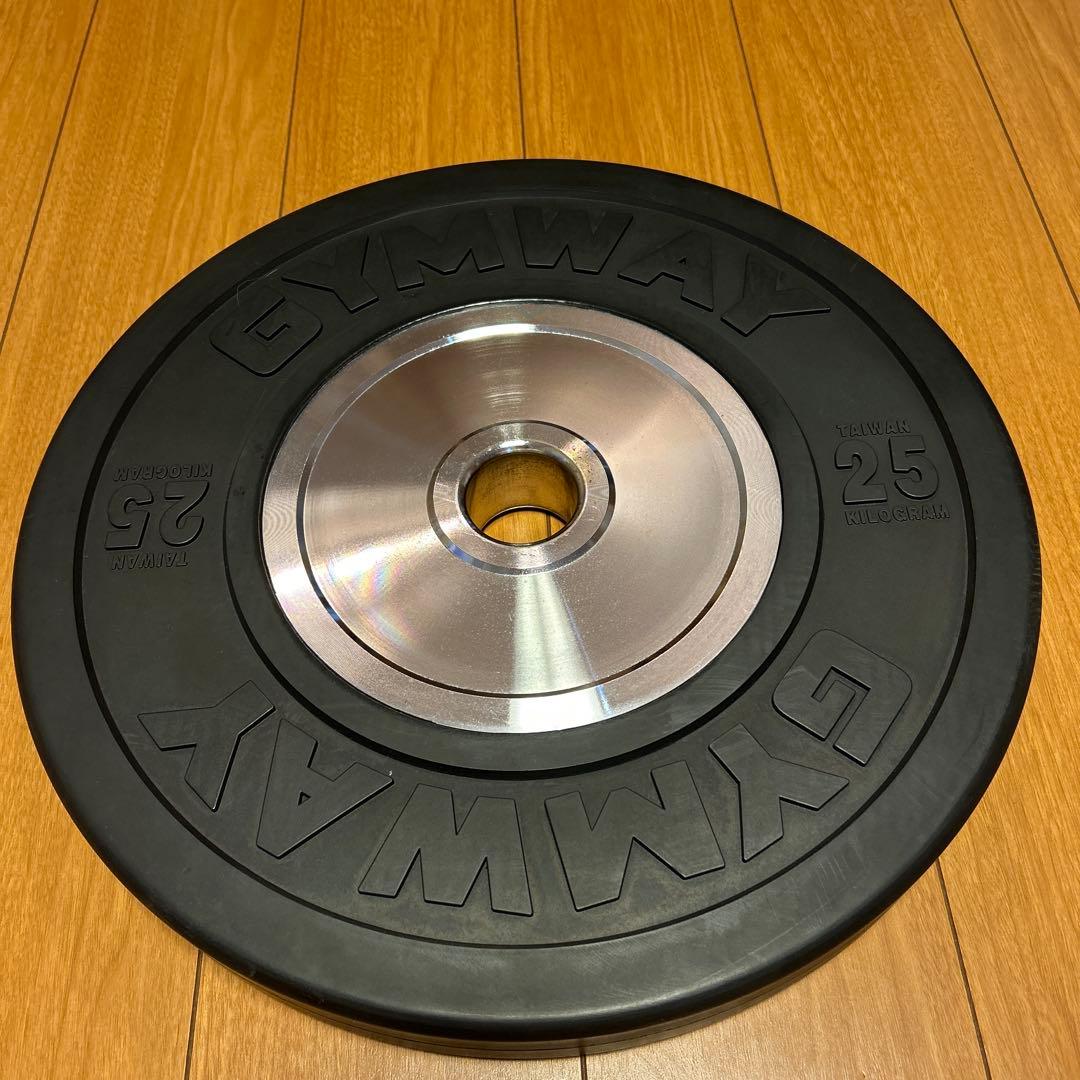 ②GYMWAY ジムウェイ 25㎏ 薄型プレート(①と個別に購入して下さい)