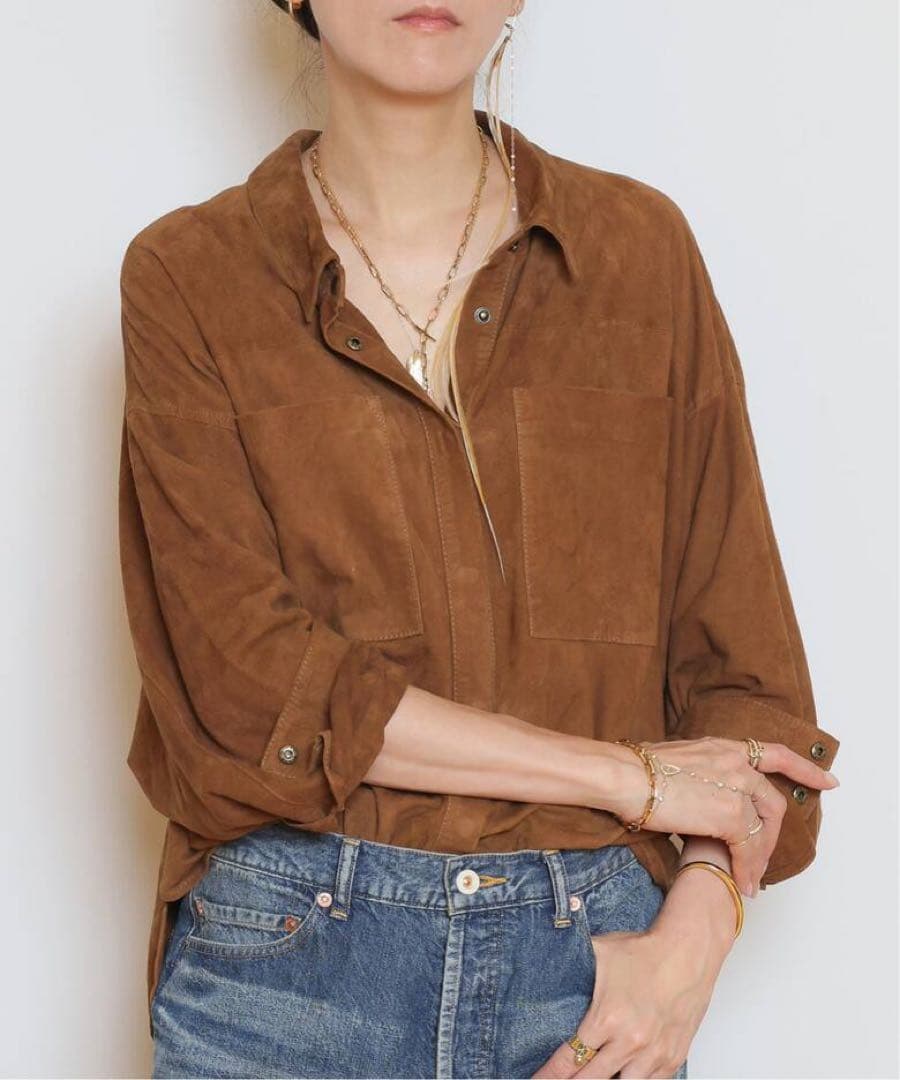 OneTeaSpoon/ワンティースプーンSUEDE DARIAシャツジャケット