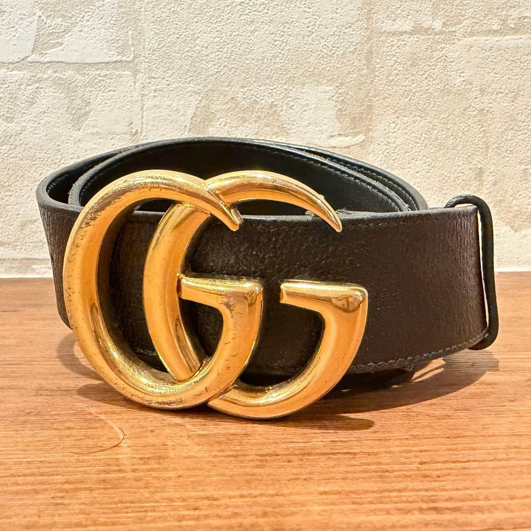 GUCCI グッチ ベルト マーモント ゴールド　バックル