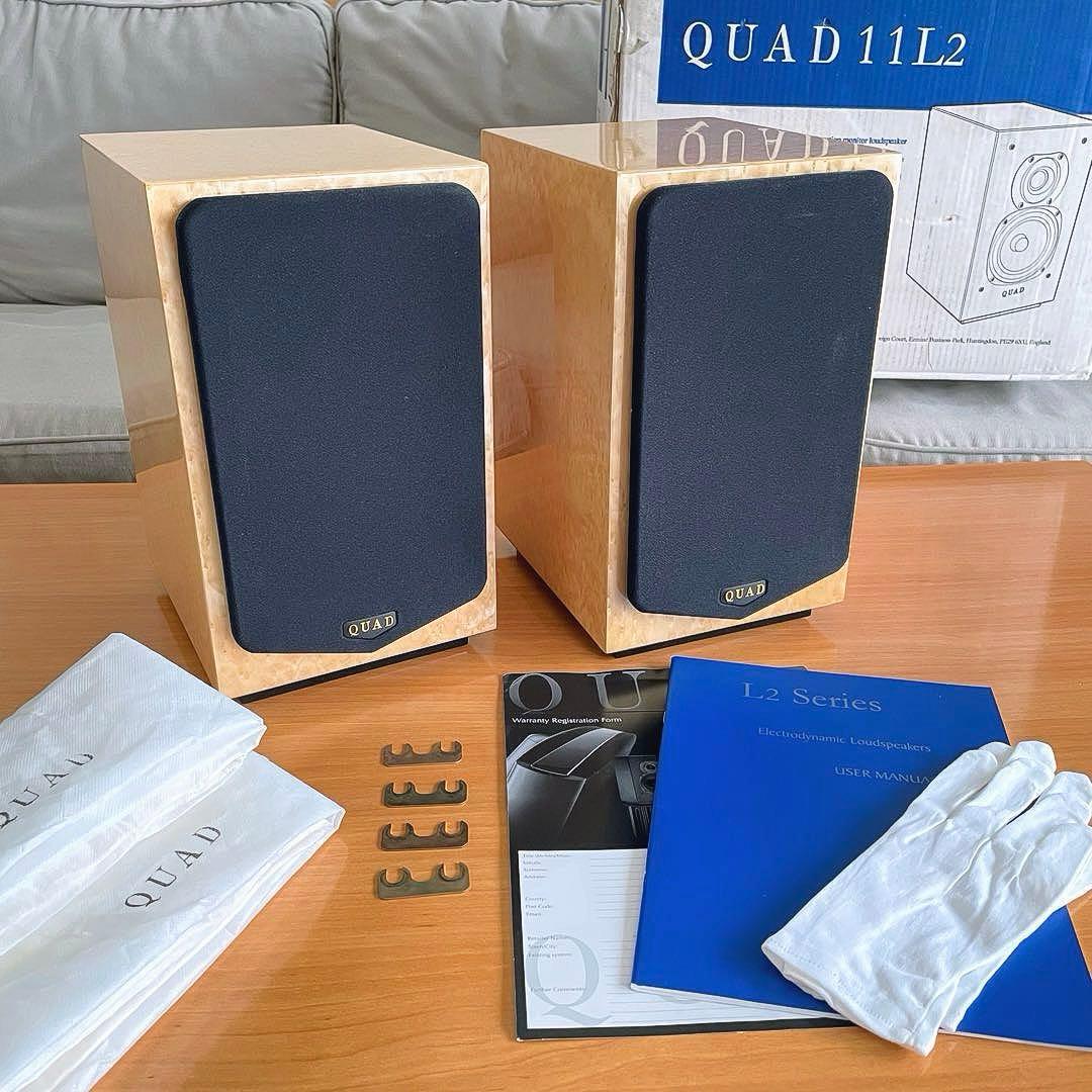 QUAD 11L2 ブックシェルフスピーカー　ペア　バードアイメープル