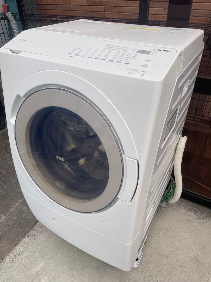高年式❗️未使用に近い美品❗️2024年製 日立ドラム式洗濯機 BD-SV120KR