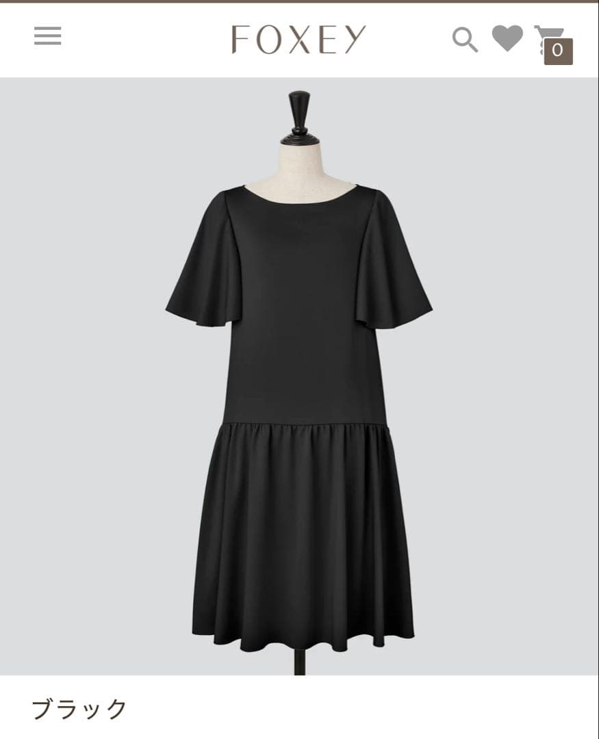 【美品】FOXEY フォクシー ワンピース　ブラック