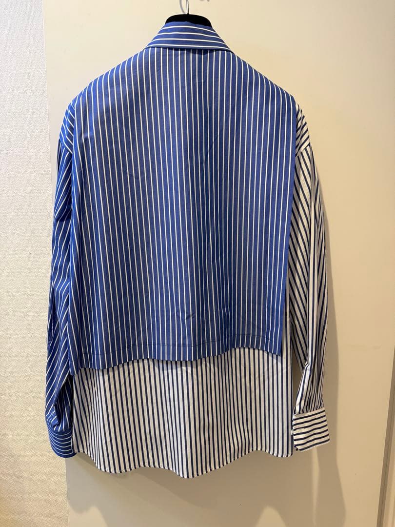 未使用日本製CULLNI ストライプ 長袖シャツ男女兼用