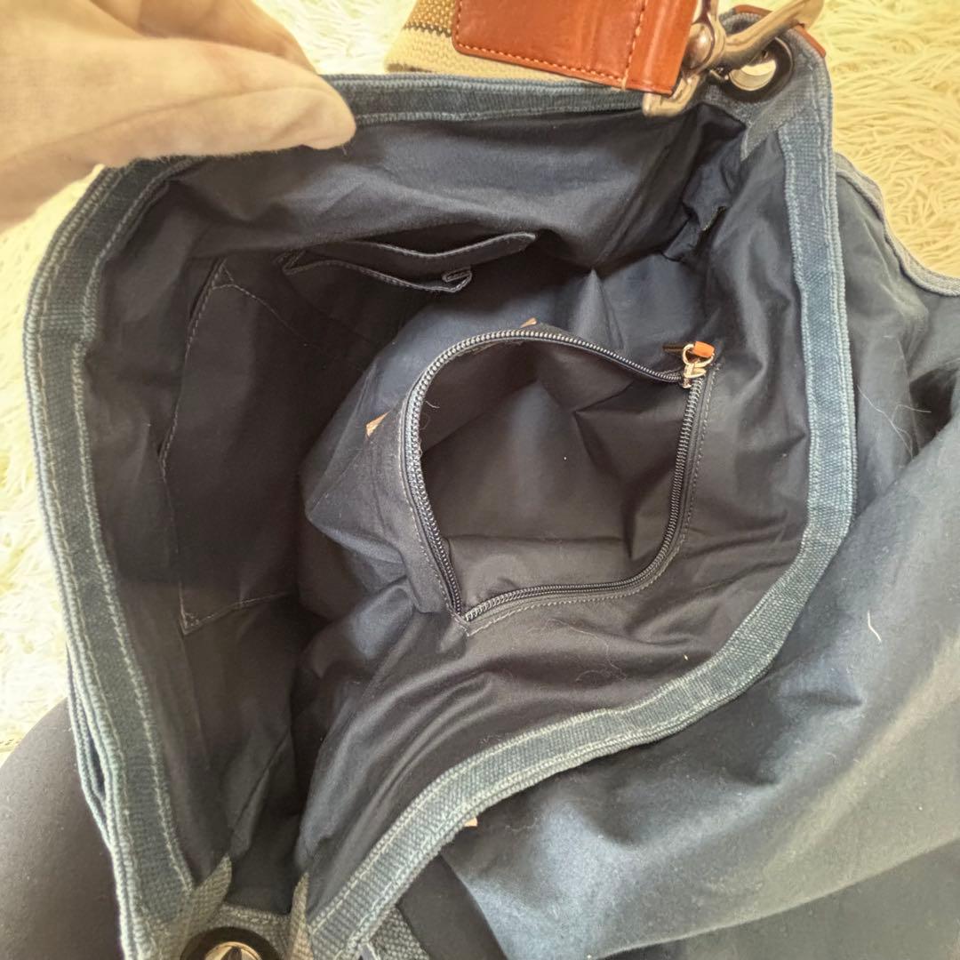 COACH✨70381 デニム　メッセンジャーメンズバッグ　フラップ　インディゴ