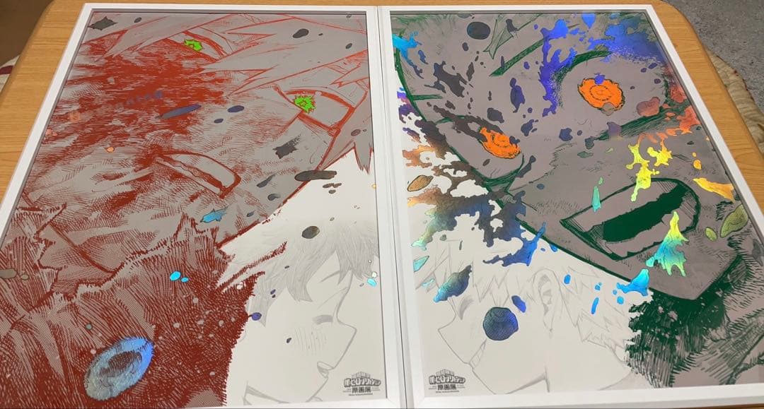 ヒロアカ 原画展 A2アートポスター 2枚セット The Beginning