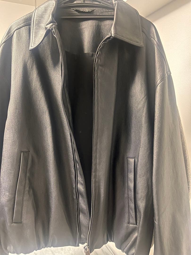 未使用 ZARA ブラックレザージャケット