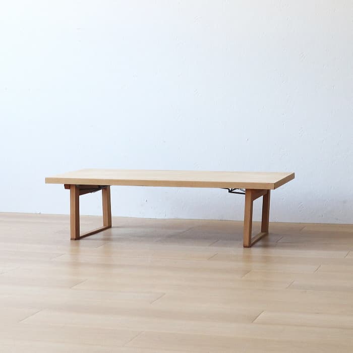 アンティーク シナ突板材 折り畳み ローテーブル ちゃぶ台 古家具 レトロ