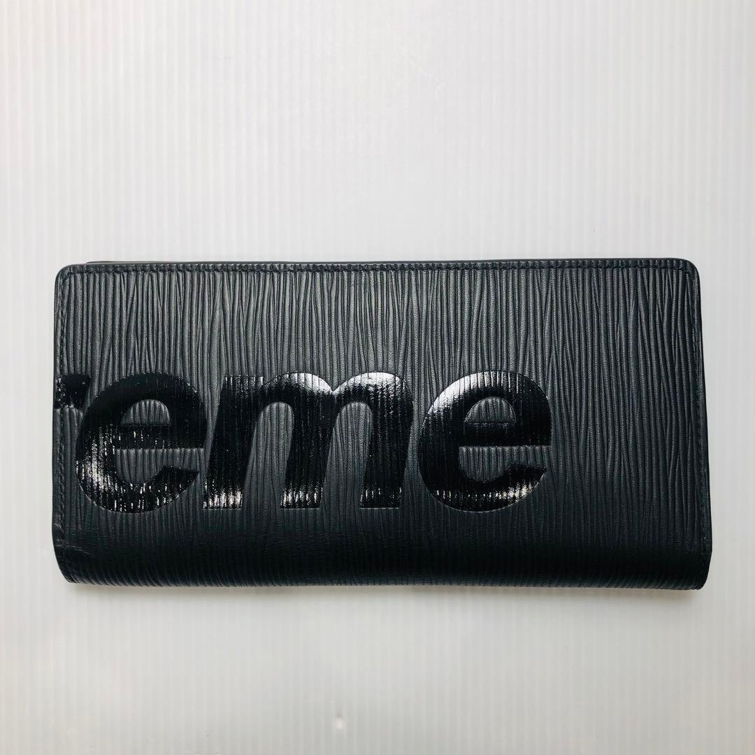 美品　ルイヴィトン×シュプリーム 長財布 エピ ポルトフォイユブラザ