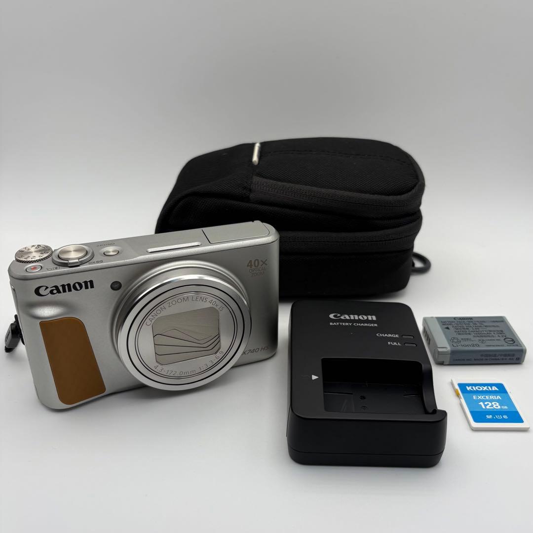 【美品】Canon PowerShot SX740 HS シルバー 動作確認済み