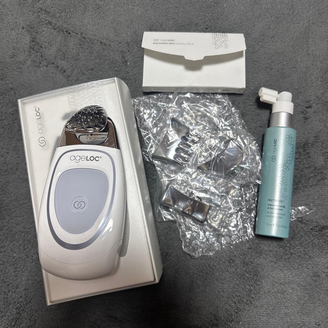 ageLoc ガルバニックスパ 美顔器 本体と美容液2本とヘアーセラムセット